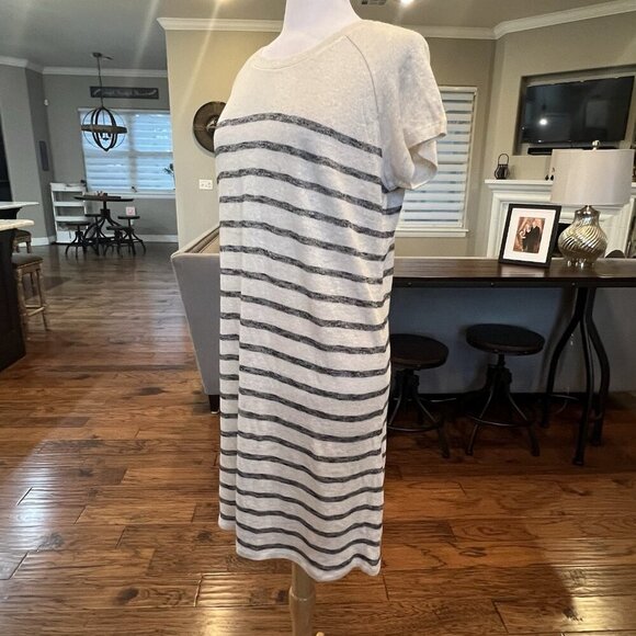 NWT $140 Comptoir Des Cotonners Linen Cotton Dress Size US Large FR XL EU XL - Picture 7 of 16